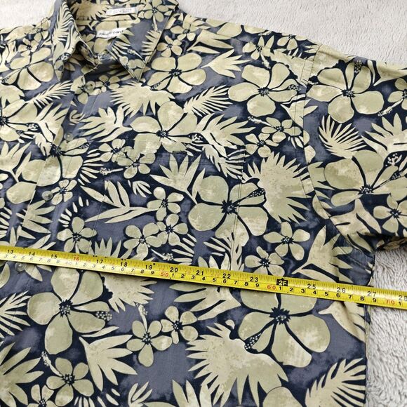 Vintage Pierre Cardin Shirt Men's XXL Hawaiian Floral Beach Vacation 100% Cotton - Picture 4 of 5